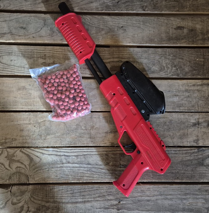 Marcadora Blaster Roja .50 Cal (segunda mano) - Envió Gratis*
